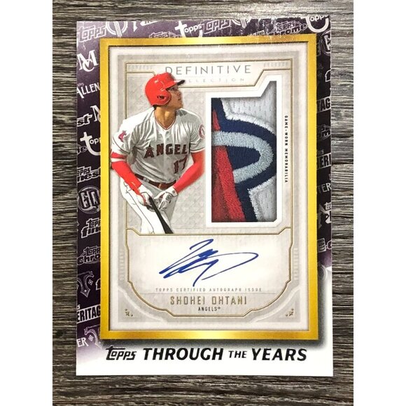 2021 Topps Shohei Ohtani Topps Through the Years #TTY-17 Auto Reprint - Picture 1 of 3
